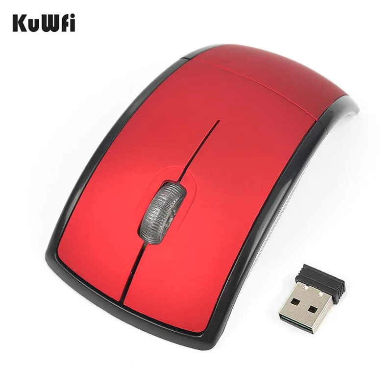 New 2.4GHz Computer Mouse Folding Wireless Mouse Snap in Transceiver