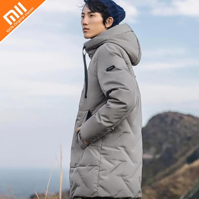 

Xiaomi mijia 90 point Seamless three-dimensional stuffed down jacket 90% White duck down Medium and long hooded design warm HOT