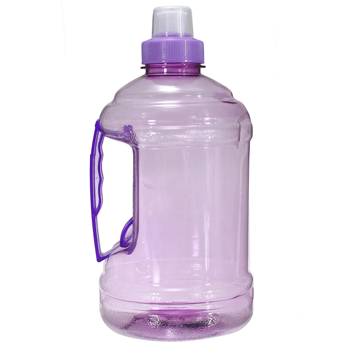 1Л/2л спортивные большие емкости бутылки для воды тренажерный зал фитнес чайник открытый кемпинг велосипедный напиток бутылка для воды BPA бесплатно - Цвет: Фиолетовый