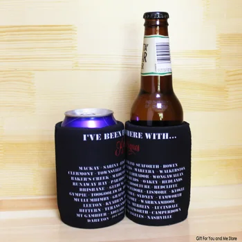 

100pcs Customized Beer Holders Print Your Logo Stubby Holders Australia Thermos Insulated Bag Neoprene Can Coolers Ice Packs