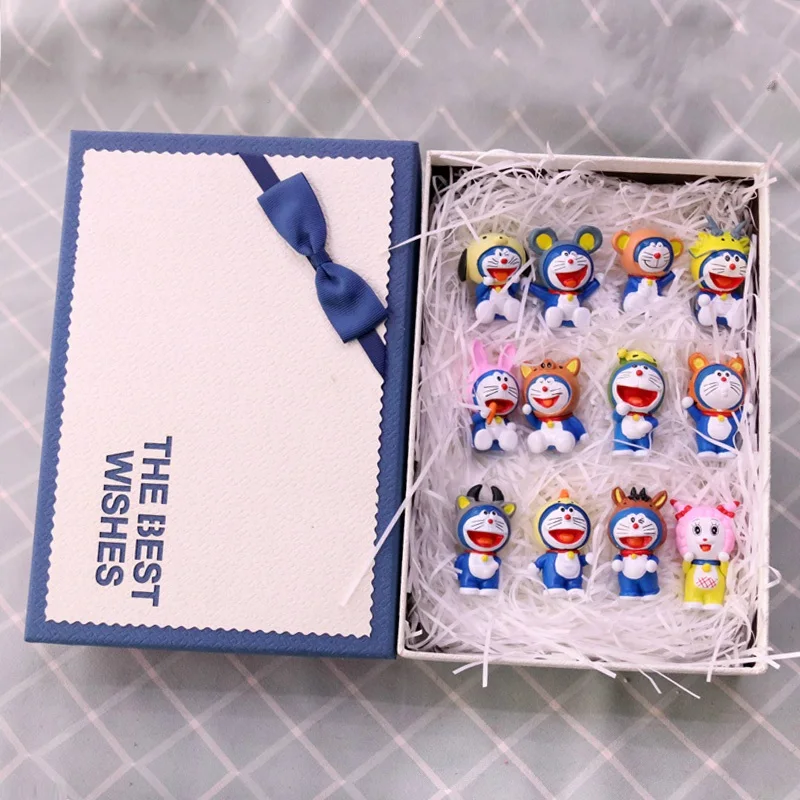 Doraemon Blue fatcake Action Figure Model ornaments dolls decoration For Children Gift With Box | Игрушки и хобби