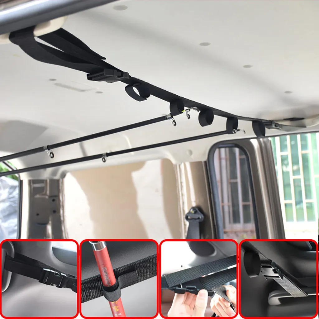 

Car Mounted Rod Carry For Fishing In-Vehicle Bandage Hook Storage Of Fishing Rod