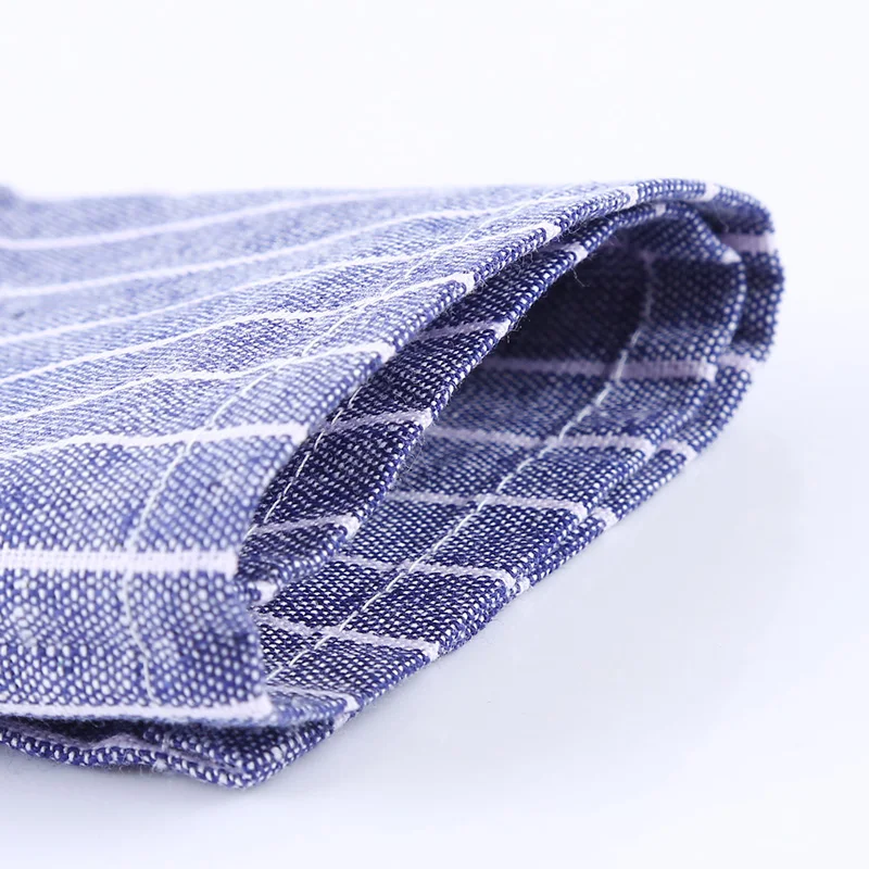 40x31cm Fabric Table Placemats Background Cotton Linen Cloth Table Napkin Placemat Heat Insulation Mat Striped Napkin