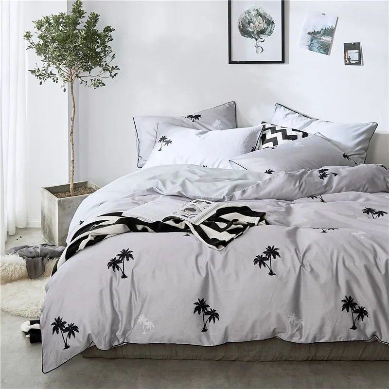 

Home Textile Summer Bedding Set Duvet Cover Set Geometric Bed Set 3/4pcs Bed Set Brief Bed Linen Duvet Cover+Bed Sheet Set Soft