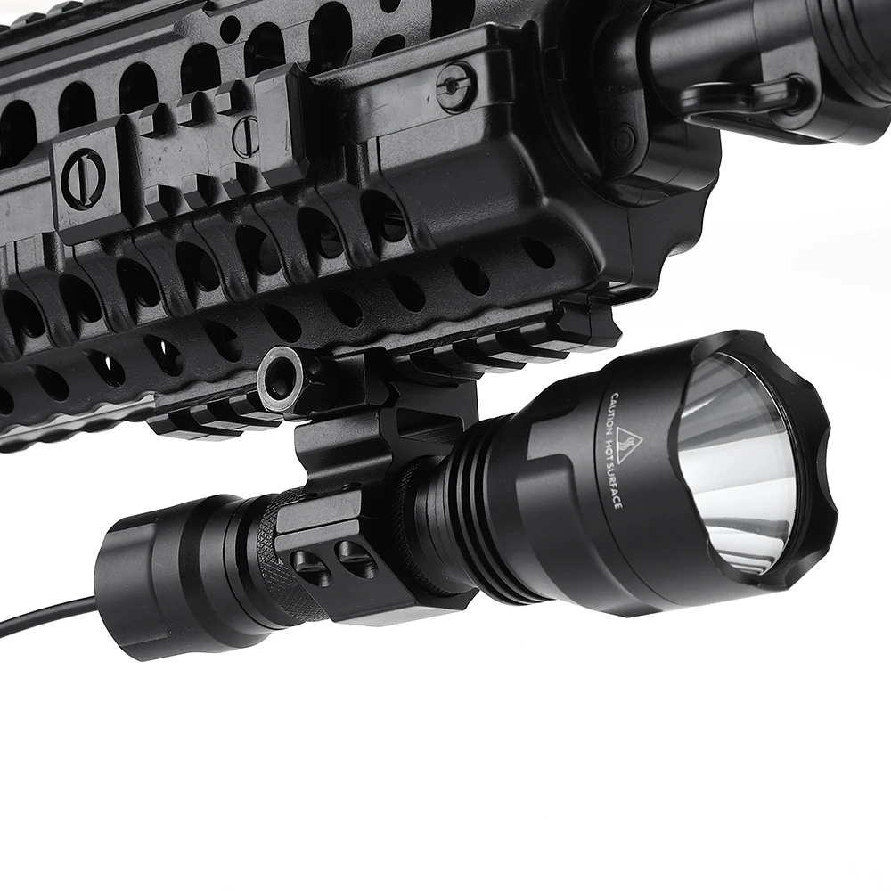 AloneFire C8 CREE XM-L2 T6 светодиодный тактический светильник фонарь страйкбол прицел ружья светильник 18650 перезаряжаемый аккумулятор
