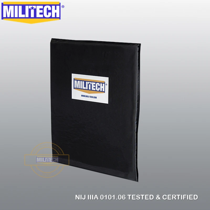 Balístico à Prova de Bala Militech Aramid Macio Painel Placa Inserções Nij Nível Iiia 3a 11×14 Polegadas Mochila Maleta Armadura Corpo