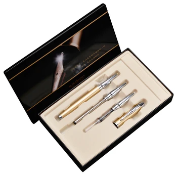 

High-end Hero 7006 Interchangeable Nib 0.38mm 0.5mm 0.8mm Fountain Pen Rollerball Pens Luxury Gift Pens Set Writing Stationery