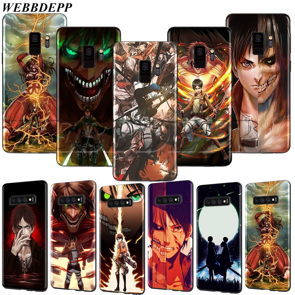 WEBBEDEPP чехол атака на Титанов для Samsung Note 8 9 10 S6 S7 S8 S9 S10 S10e S20 ultra A71 A51 A81 A91 Lite Edge Plus |