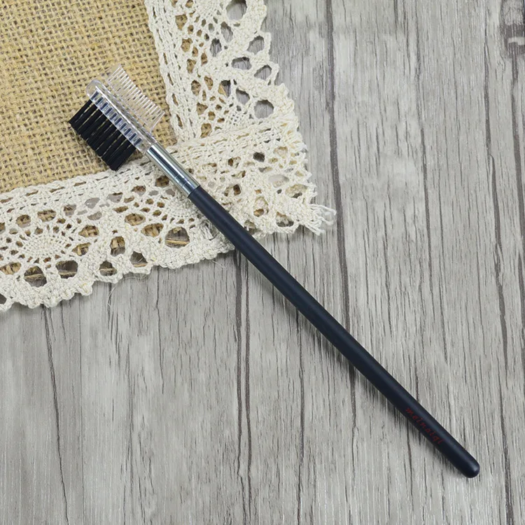 Black Wooden Handle Eyebrow Dual use Comb Professional Makeup Makeup