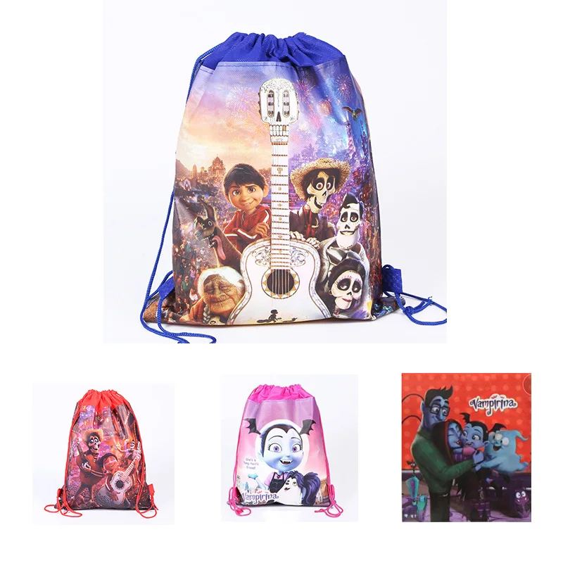 Аниме COCO Miguel Hector Vampirina сумка на шнурке для мальчиков и девочек мультяшная игрушка
