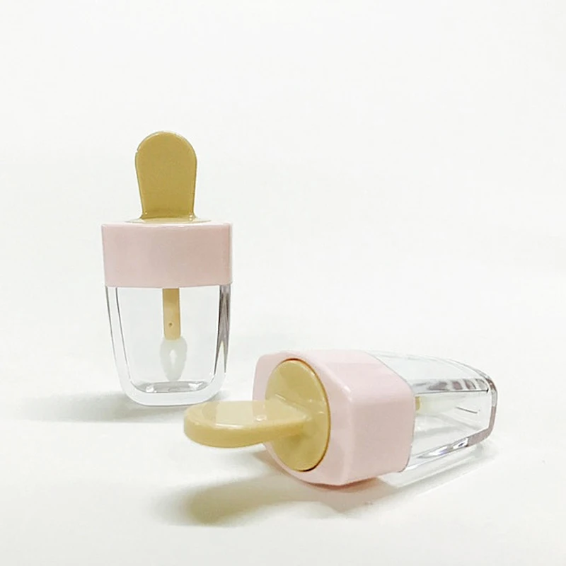 Top Quality 5ml Cute Pink Cream Empty Clear Liquid Lipstick Containers