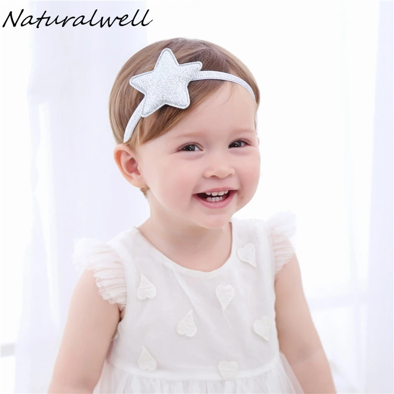 Naturalwell Kids Silver Star Headband Glitter Hairband Halo For Baby Girls Photo Prop Patriotic Hb047 huismerk kopen in de aanbieding