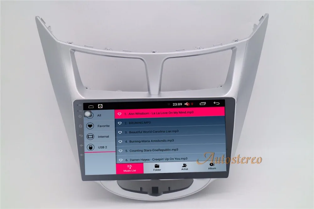 Discount Big screen Android Car GPS Navigation Car DVD Player For Hyundai Accent Verna 2011+  stereo unit multimedia 4