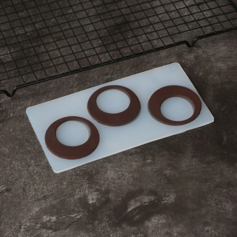 Форма круга трафарет для шоколада формы украшения торта выемчатый кулон с подвеской переводной лист для шоколада выпечки Chablon