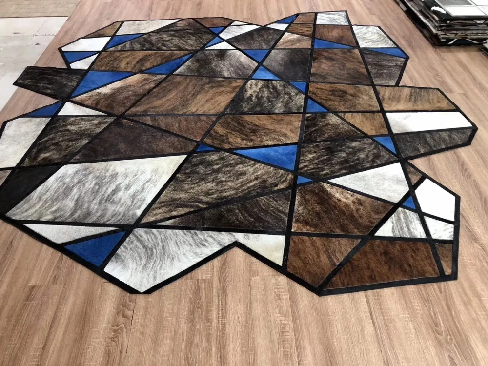 

Personality Creative Natural Leather Cowhide Rug