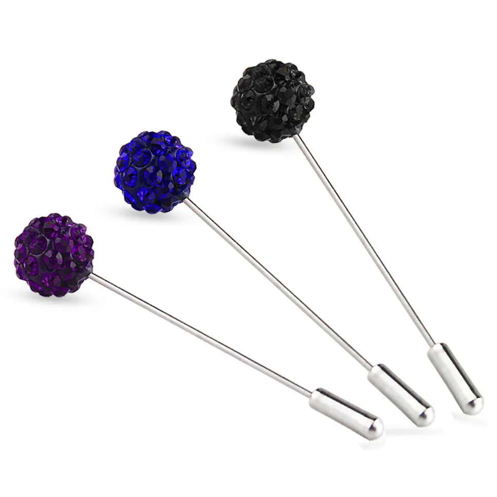 New Arrival Fashion Colorful Rhinestone Ball Muslim Brooch 