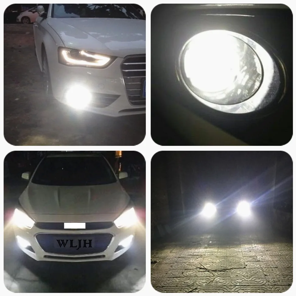 Luz de Condução Wljh Chip 72 w 1000lm h1 Canbus Lâmpada Led Auto Car Fog Diurna Drl Running Luz 6000 k Branco 24 12 v 2 Pcs Csp 12 Automóveis e motos