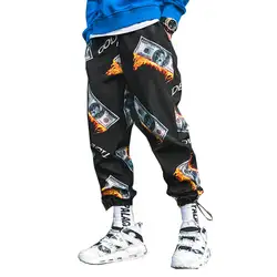 2019 Новая мода хип-хоп мужские зауженные брюки пот Штаны бегунов Брюки Лето Уличная Повседневное эластичный пояс мужские шаровары