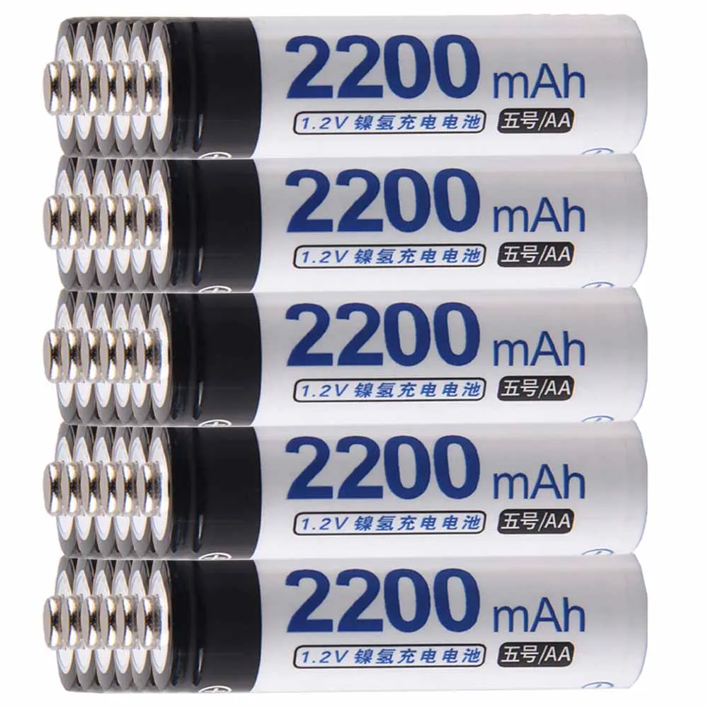 

Lowest price 30 piece AA battery 1.2v batteries rechargeable 2200mAh nimh battery for power tools akkumulator