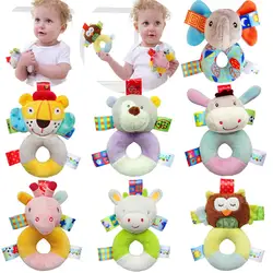 Мягкие детские погремушки-животные 0-12 месяцев Детские мобильные Обучающие понять плюшевые игрушки для детей новорожденных детей подарок