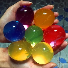 30pcs/lot 10-12mm Big Crystal Soil Mud Hydrogel Gel Kids Toy Water Beads Growing Up Orbiz Water Balls Wedding Home Decoration growing up muslim