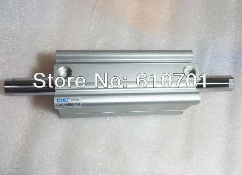 

Replace SMC Standard Type CDQ2WB50-100D Compact Cylinder Double Acting Double Rod Bore Size 50mm Stroke 100mm Built-in Magnet