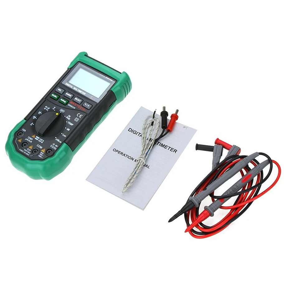 

MASTECH MS8229 Digital Multimeter 5 in 1 Noise Illumination Temperature Humidity Tester Diagnostic-tool Auto Range LCD Backlight