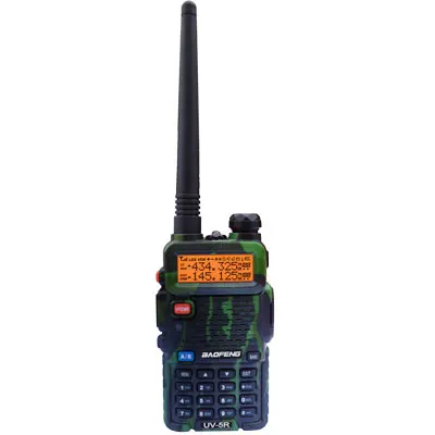 Лидер продаж года Baofeng УФ 5R Двухканальные рации UV-5R VHF136-174MHz и UHF400-520MHz Dual Band Дисплей 5 Вт/1 Вт 128ch ham радио - Цвет: Камуфляж