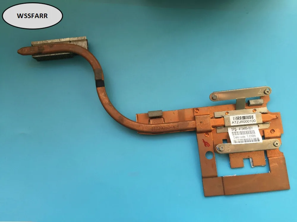 Кулер для HP б/у оригинальный кулер 413489-001 compaq NW9440 NX9420 NW9420 радиатор охлаждения