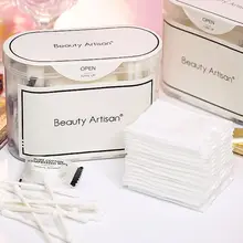 3-в-1 путешествия Портативный средство для снятия макияжа с дорожный набор косметики хлопковые подушечки для лица сжатого маска для лица Двухламповая ватные тампоны почки