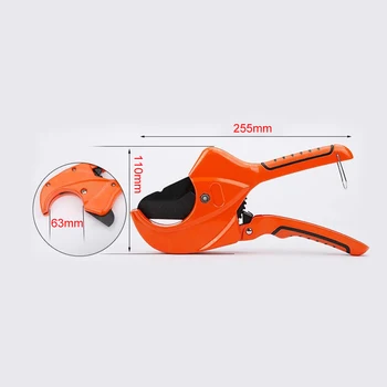 

Pipe Shears Manual Pipes Cutter PVC Sharp Aluminum Alloy Body Ratchet Scissors Pliers Tool PE Hose Cutting Hand Tools