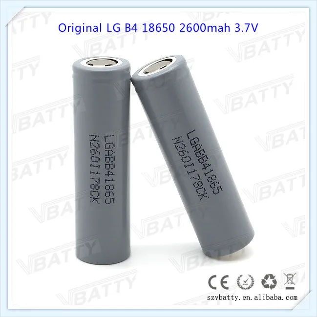 Для LG B4 18650 3,7 V 2600 mAh аккумуляторная батарея для LG 2600(ABB4) литий-ионная батарея промышленного использования(1 шт