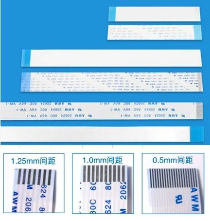 FFC кабель 10 P 0,50 мм перемычка, противоположной стороне связаться с нами(Тип B), 10 схемы, 100 мм кабель Длина, изготовлено в Китае