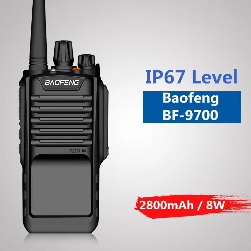 BAOFENG водонепроницаемый двухсторонний радиоприемник 8 Вт IP67 FM приемопередатчик с