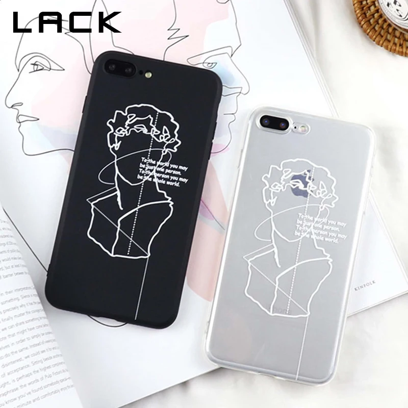 LACK Cartoon David Phone Case For iphone XS Max Case For iphone XR X 6S 6 7 8 Plus Ultra Slim Soft TPU Cases Art Painted Cover LACK Cartoon David Phone Case For iphone XS Max Case For iphone XR X 6S 6 7 8 Plus Ultra Slim Soft TPU Cases Art Painted Cover