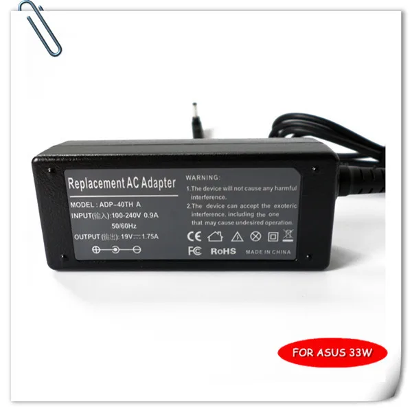 19V 1.75A 33W Laptop AC Adapter Charger For Asus VivoBook 0A001-00330100 S200 S200E S220 X200T carregador notebook Power Supply 19V 1.75A 33W Laptop AC Adapter Charger For Asus VivoBook 0A001-00330100 S200 S200E S220 X200T carregador notebook Power Supply