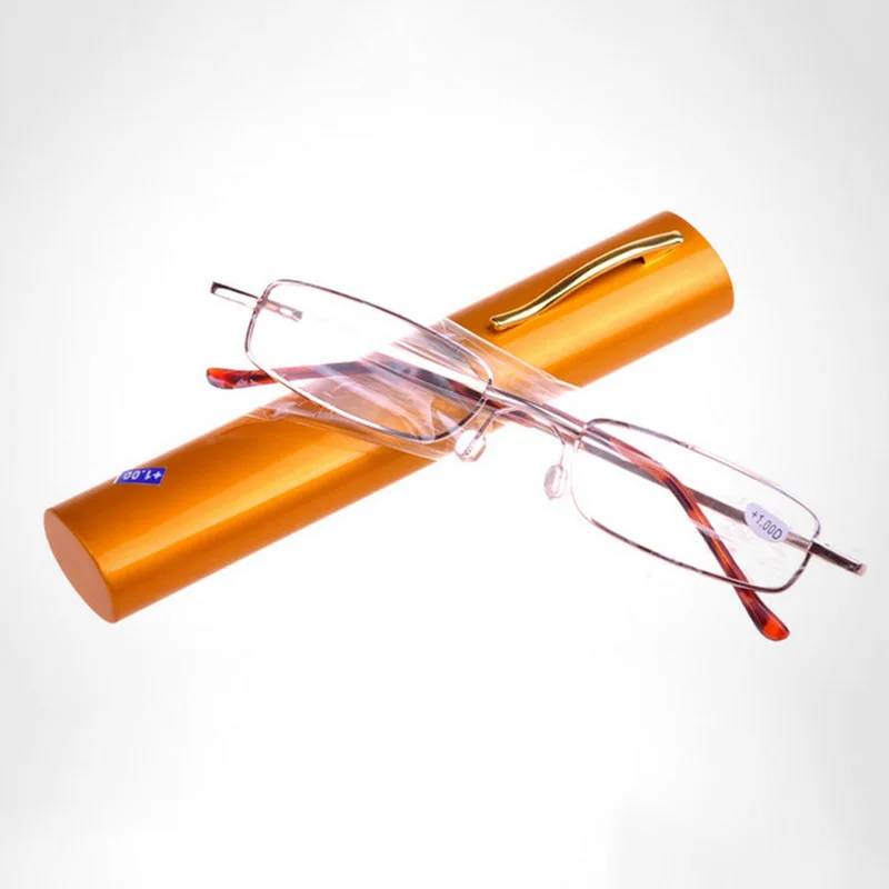 narrow Clear Reading Glasses men women Optical metal eyeglasses