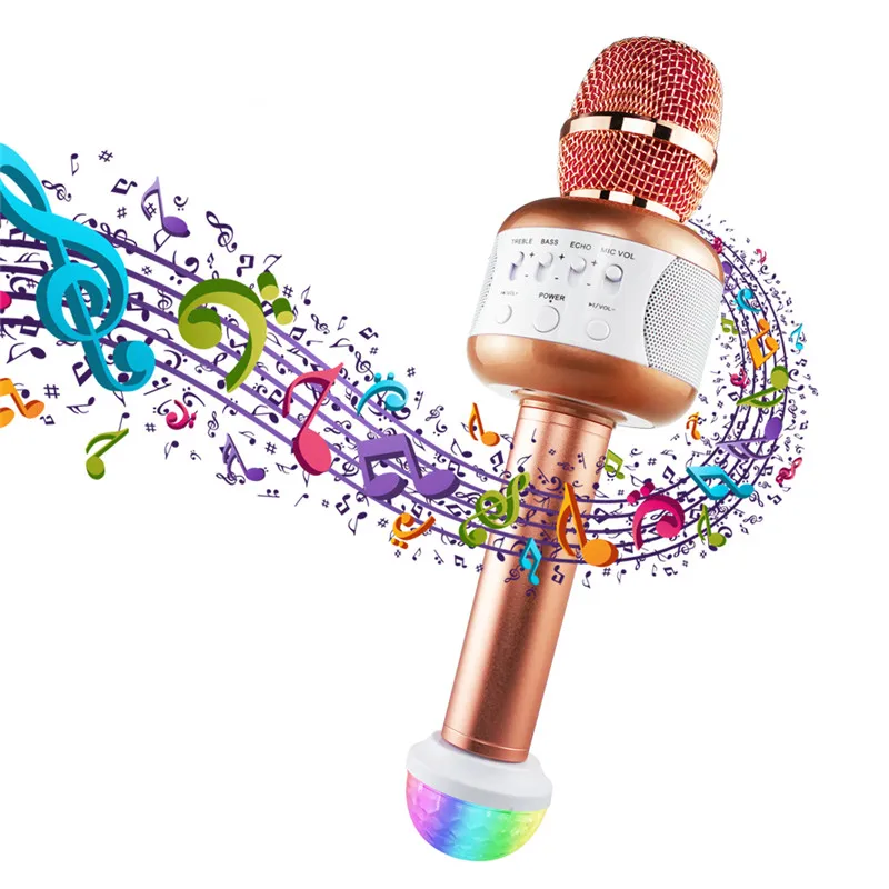 Bluetooth микрофон для караоке беспроводной динамик музыкальный плеер KTV пение