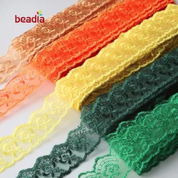 New 40mm 10 Yards Embroidery Lace Ribbon Trim Fabric DIY Choker Bracelet Sew Clothes Dress Wedding Party Decora Accessories