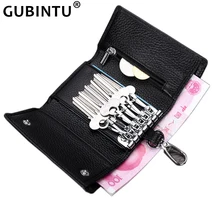 GUBINTU, женские и мужские кошельки из натуральной кожи для автомобильных ключей, женская ключница, многофункциональные дверные ключи, органайзер, чехол, кошелек для монет