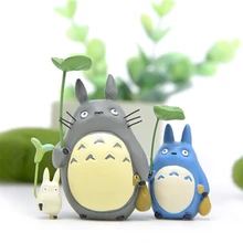 Япония мини Тоторо фигурка из смолы игрушки аниме Ghibli Миядзаки lucky фигурка Totoro модель коллекционное украшение для детей