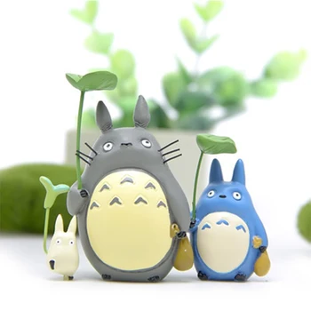 

Japan mini Totoro action Figure resin toys Ghibli Miyazaki Anime lucky Totoro figurine Model Collectible Decoration for kids