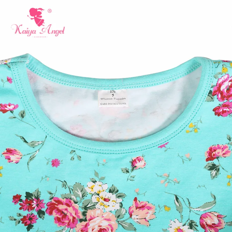 US $81.58 Kaiya Angel Children Cotton Outfit Girls Boutique Rose Floral Clothing With Bell Sleeve Autumn Winter Kids Clothes