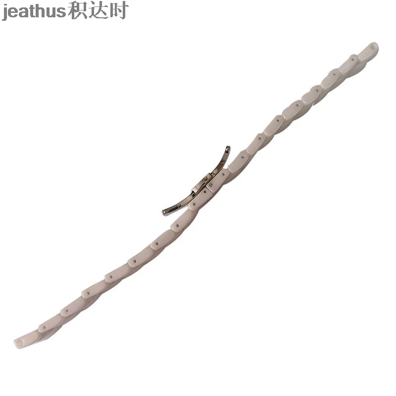 Jeathus Бабочка Пряжка ремешок вогнутый керамический ремешок для часов Ремешок 20*11 16*9 мм Браслет замена для gucci omega GC