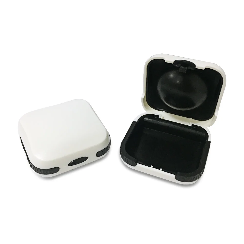 2 шт чехол для слухового аппарата маленький портативный защитный чехол для хранения BTE для старшего - Цвет: White