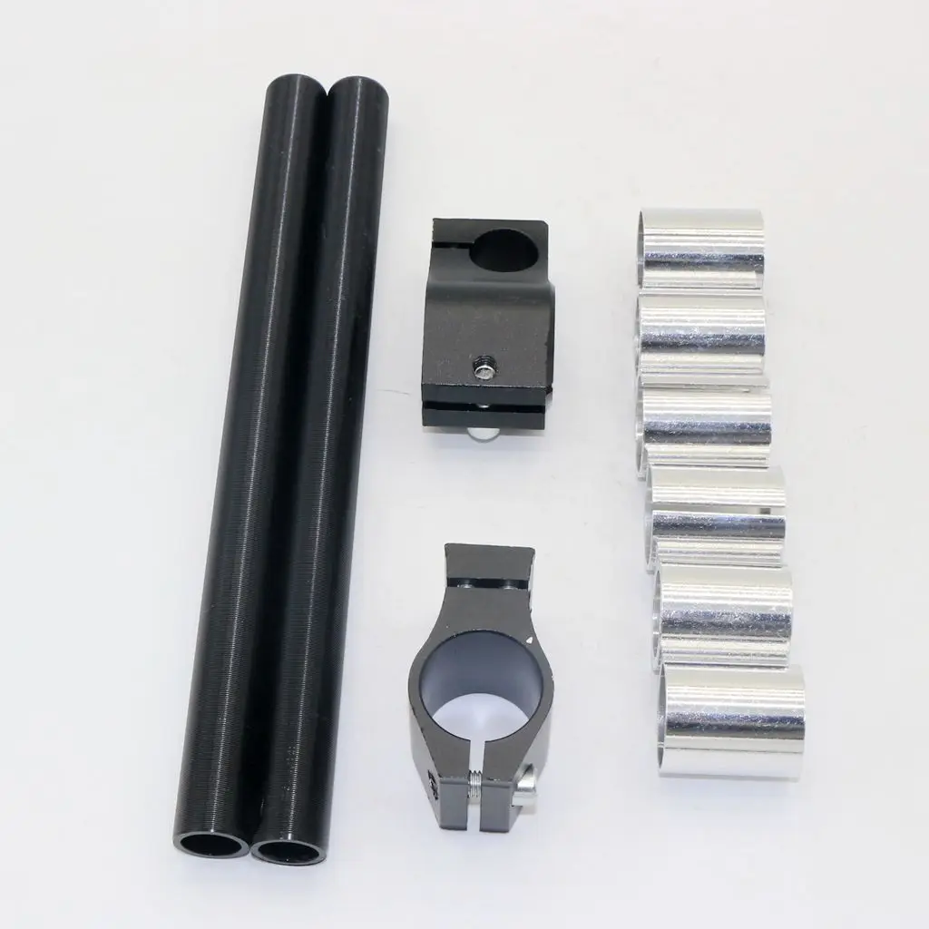 1 Set Motorcycle Handlebar Racing Adjustable CNC Aluminum Alloy 25/29/30/mm Clip On Fork Handlebars Cafe Racer Motorcycle