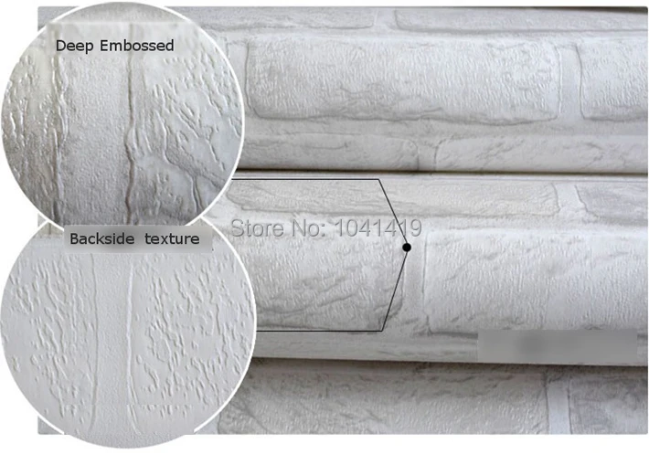 ПВХ с глубоким тиснением 3D кирпичная настенная бумага современный кирпичный камень узор бумажная настенная бумага рулон для гостиной фоновое покрытие стен