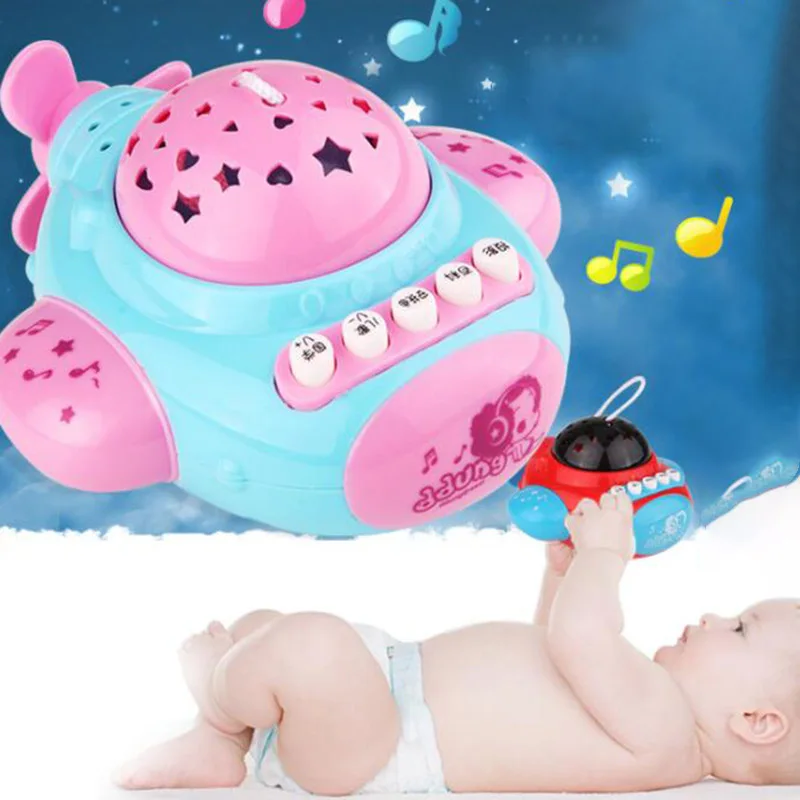 

Story Aircraft Toys with Remote Control Projection Toys Puzzle Music Stars Plastic Aircraft Remote Control Baby Early Education
