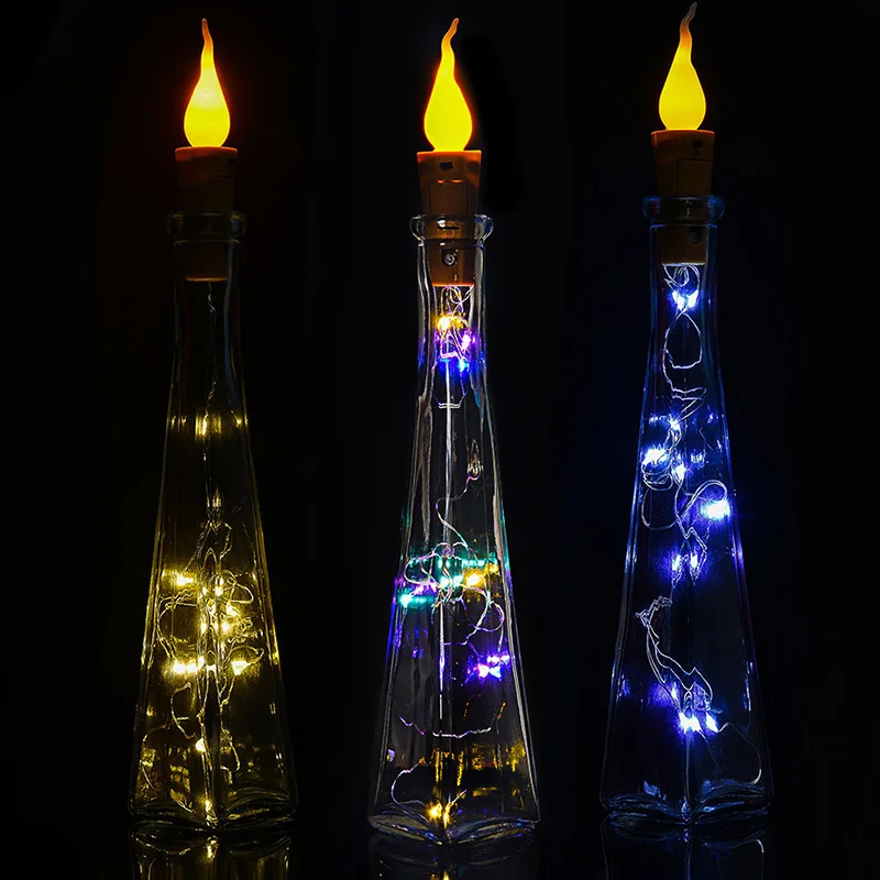 

Super Bright Fairy Light Bottle Stopper 20LED LED Cork Decorative Lights Outdoor Yard Xmas Decor