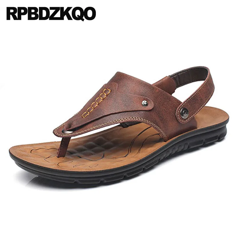 Black yellow D'água Couro brown Dos Ar Livre 2018 Amarelo Ao Tênis Chinelo Homens De Esporte Verão Dedo Sapatos Prova 1 1 yellow 3 Moda Sandálias brown Chinelos 3 Alça 3 Slides 2 black 2 2 1 Nativo À black brown yellow xqgp4RwZI